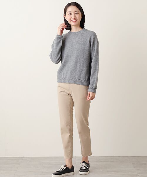 Mademoiselle NON NON / マドモアゼルノンノン ニット・セーター | ラムウール/カシミヤ7G ニットプルオーバー | 詳細11
