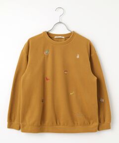 Mademoiselle NON NON / マドモアゼルノンノン その他トップス | トスカーナフリース 飛ビ柄刺繍入リトレーナー