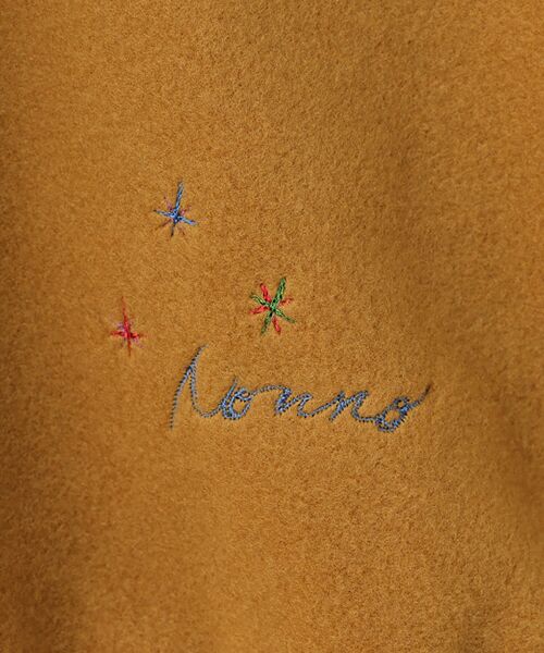 Mademoiselle NON NON / マドモアゼルノンノン その他トップス | トスカーナフリース 飛ビ柄刺繍入リトレーナー | 詳細1