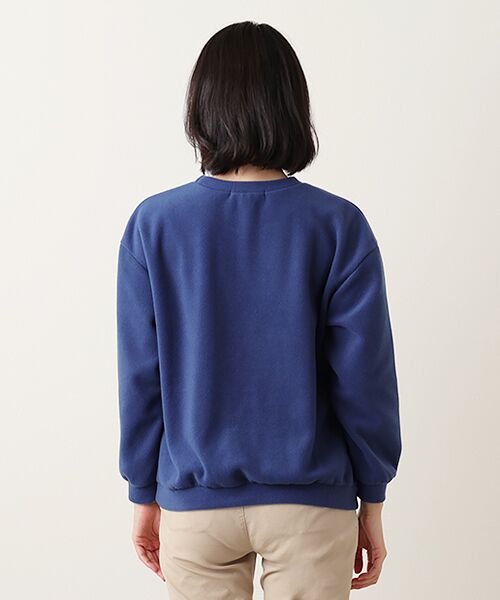 Mademoiselle NON NON / マドモアゼルノンノン その他トップス | トスカーナフリース 飛ビ柄刺繍入リトレーナー | 詳細10