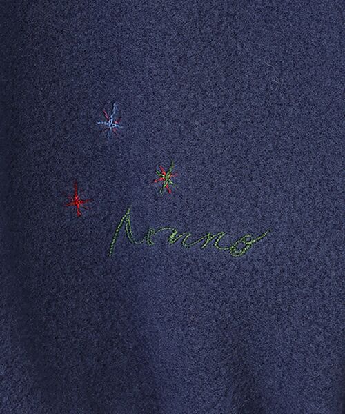 Mademoiselle NON NON / マドモアゼルノンノン その他トップス | トスカーナフリース 飛ビ柄刺繍入リトレーナー | 詳細7