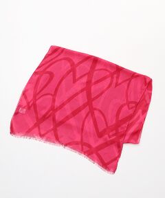 Mademoiselle NON NON / マドモアゼルノンノン マフラー・ショール・スヌード・ストール | <LARIOSETA>ラリオセタ レーヨンハートプリントストール