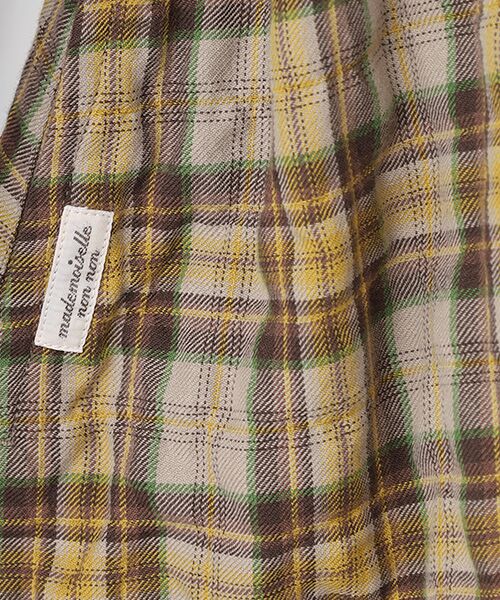 Mademoiselle NON NON / マドモアゼルノンノン ロング・マキシ丈ワンピース | コットンビエラシャーリングチェック シャツワンピース | 詳細6