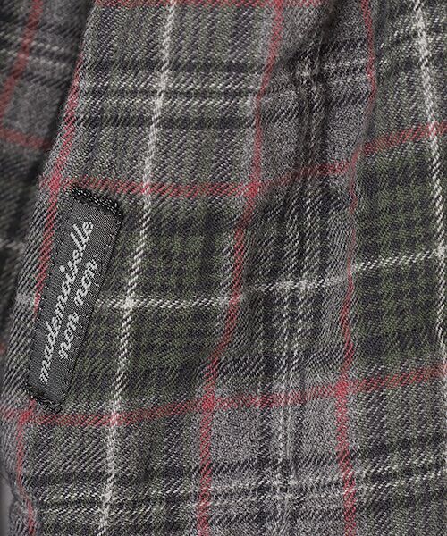 Mademoiselle NON NON / マドモアゼルノンノン ロング・マキシ丈ワンピース | コットンビエラシャーリングチェック シャツワンピース | 詳細7