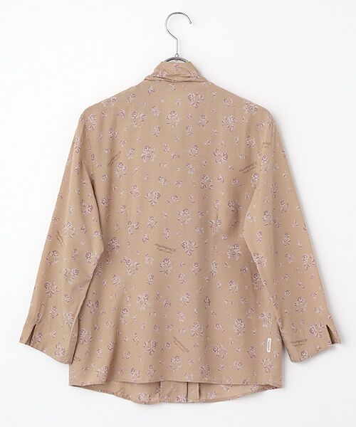 Mademoiselle NON NON / マドモアゼルノンノン シャツ・ブラウス | レーヨンプリント ミニローズ柄ボウタイブラウス | 詳細1