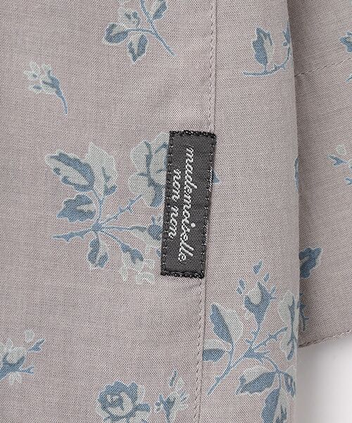 Mademoiselle NON NON / マドモアゼルノンノン シャツ・ブラウス | レーヨンプリント ミニローズ柄ボウタイブラウス | 詳細7