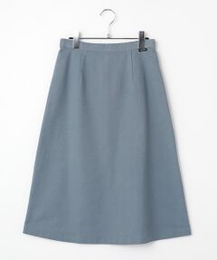 Mademoiselle NON NON / マドモアゼルノンノン ロング・マキシ丈スカート | ストレッチエアリーリクラインドクロス Aラインスカート