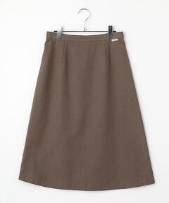 Mademoiselle NON NON / マドモアゼルノンノン ロング・マキシ丈スカート | ストレッチエアリーリクラインドクロス Aラインスカート