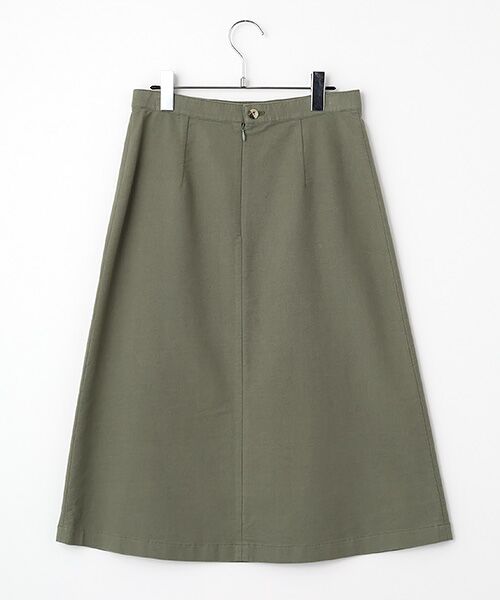 Mademoiselle NON NON / マドモアゼルノンノン ロング・マキシ丈スカート | ストレッチエアリーリクラインドクロス Aラインスカート | 詳細2