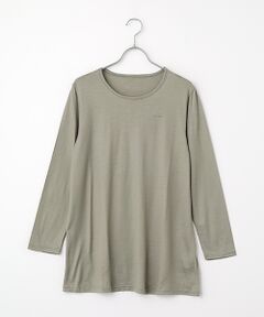 Mademoiselle NON NON / マドモアゼルノンノン カットソー | スーパーウォッシャブルウール先染天竺 Aラインチュニック