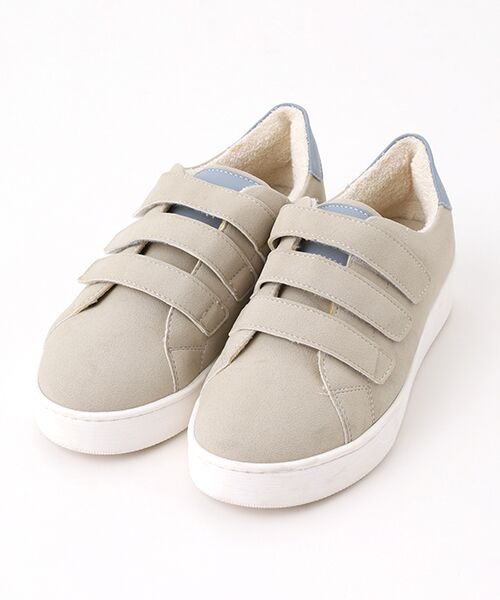 Mademoiselle NON NON / マドモアゼルノンノン スニーカー | <GIULIA P.>ジュリアP.  ベルクロスニーカー（クリーム×ブルー）