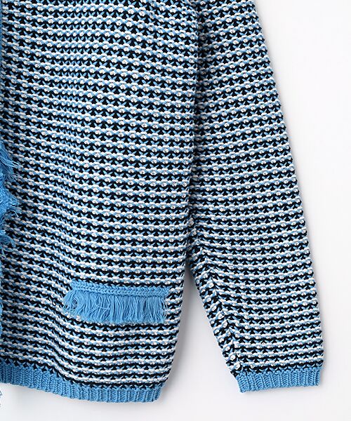 Mademoiselle NON NON / マドモアゼルノンノン ノーカラージャケット | <MUSETTI>ムゼッティー コットンジャケット | 詳細3