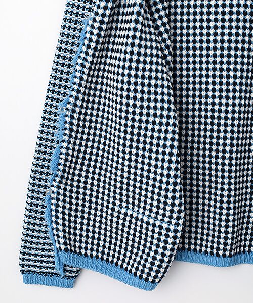 Mademoiselle NON NON / マドモアゼルノンノン ノーカラージャケット | <MUSETTI>ムゼッティー コットンジャケット | 詳細4