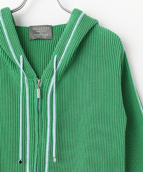 Mademoiselle NON NON / マドモアゼルノンノン パーカー | <MUSETTI>ムゼッティー コットンニットパーカー | 詳細3