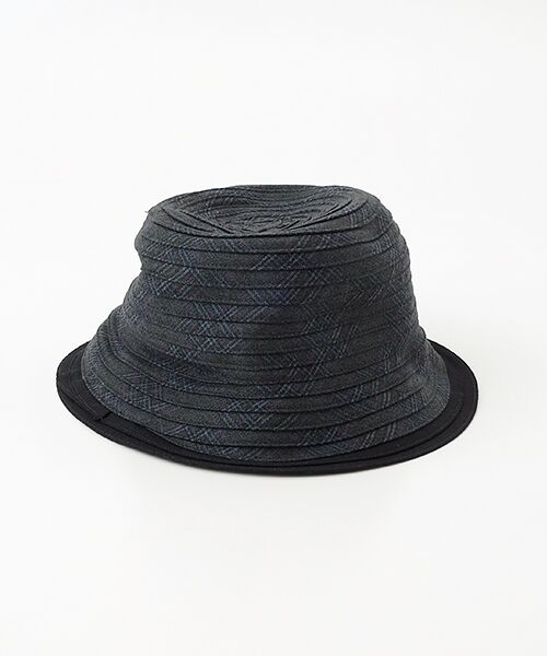 Mademoiselle NON NON / マドモアゼルノンノン ハット | ウールフランネルストレッチムジ&チェック ブレードクローシェ | 詳細2