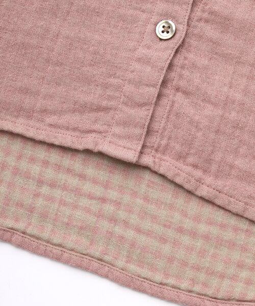 Mademoiselle NON NON / マドモアゼルノンノン シャツ・ブラウス | コットンリネンダブルガーゼワッシャー 長袖シャツ | 詳細2