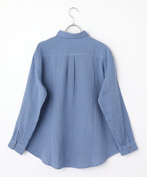 Mademoiselle NON NON / マドモアゼルノンノン シャツ・ブラウス | コットンリネンダブルガーゼワッシャー 長袖シャツ | 詳細3