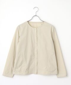 Mademoiselle NON NON / マドモアゼルノンノン ブルゾン | ナイロンタフタ撥水 ノーカラーブルゾン