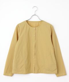 Mademoiselle NON NON / マドモアゼルノンノン ブルゾン | ナイロンタフタ撥水 ノーカラーブルゾン