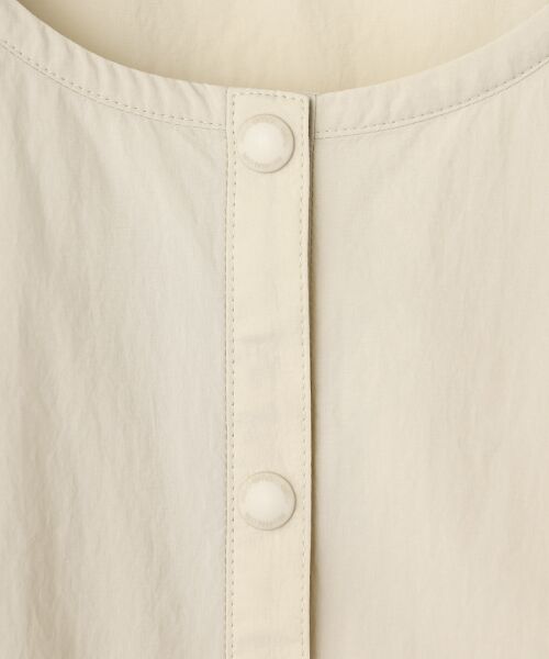 Mademoiselle NON NON / マドモアゼルノンノン ブルゾン | ナイロンタフタ撥水 ノーカラーブルゾン | 詳細1