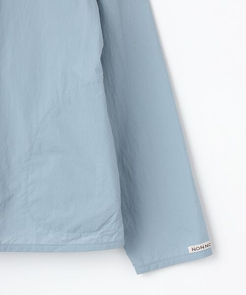 Mademoiselle NON NON / マドモアゼルノンノン ブルゾン | ナイロンタフタ撥水 ノーカラーブルゾン | 詳細5