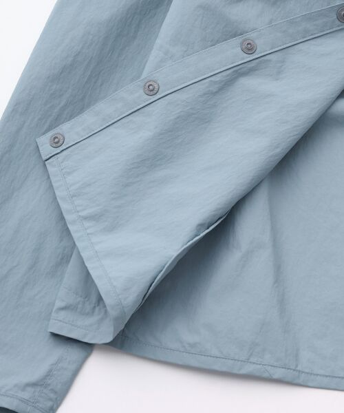 Mademoiselle NON NON / マドモアゼルノンノン ブルゾン | ナイロンタフタ撥水 ノーカラーブルゾン | 詳細6