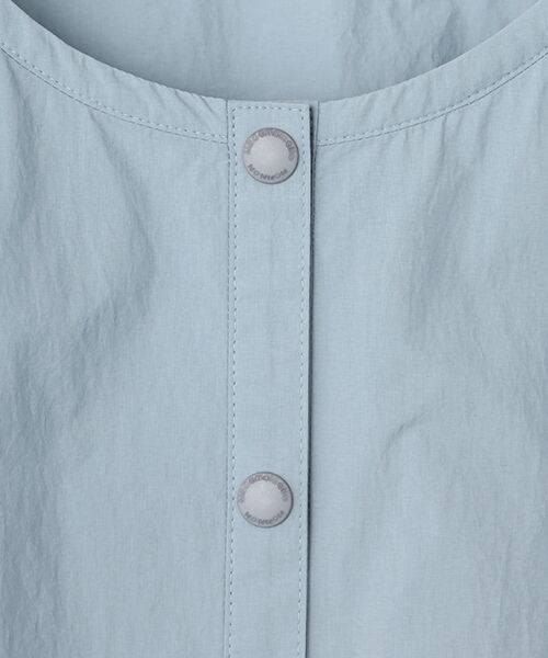 Mademoiselle NON NON / マドモアゼルノンノン ブルゾン | ナイロンタフタ撥水 ノーカラーブルゾン | 詳細9