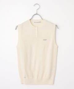 Mademoiselle NON NON / マドモアゼルノンノン ベスト | ウルトラファインウール ヘンリーネックニットベスト