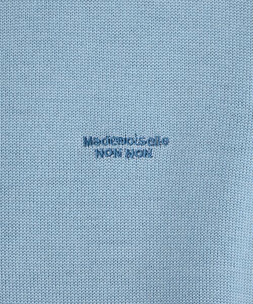 Mademoiselle NON NON / マドモアゼルノンノン ベスト | ウルトラファインウール ヘンリーネックニットベスト | 詳細4