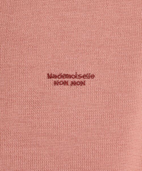 Mademoiselle NON NON / マドモアゼルノンノン ベスト | ウルトラファインウール ヘンリーネックニットベスト | 詳細5