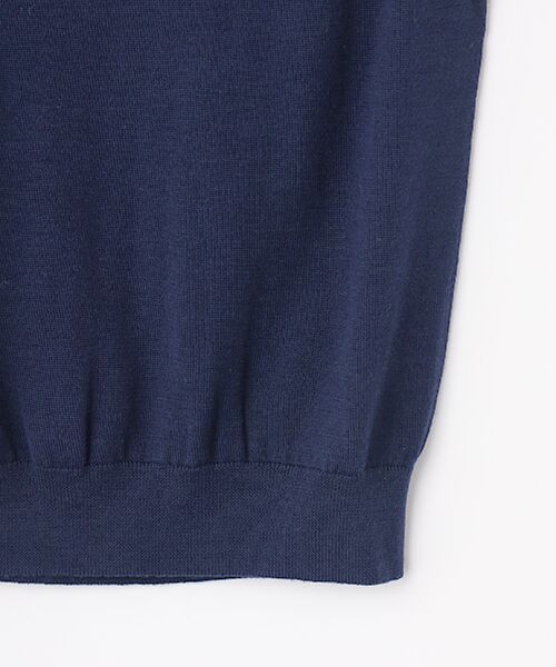 Mademoiselle NON NON / マドモアゼルノンノン ベスト | ウルトラファインウール ヘンリーネックニットベスト | 詳細8