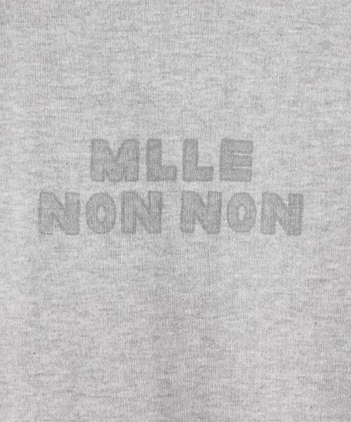 Mademoiselle NON NON / マドモアゼルノンノン Tシャツ | 吊り天竺 ロゴプリントTシャツ | 詳細1