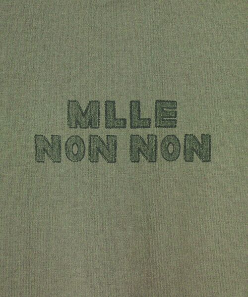 Mademoiselle NON NON / マドモアゼルノンノン Tシャツ | 吊り天竺 ロゴプリントTシャツ | 詳細2