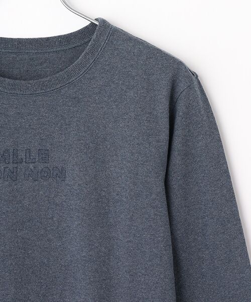 Mademoiselle NON NON / マドモアゼルノンノン Tシャツ | 吊り天竺 ロゴプリントTシャツ | 詳細4