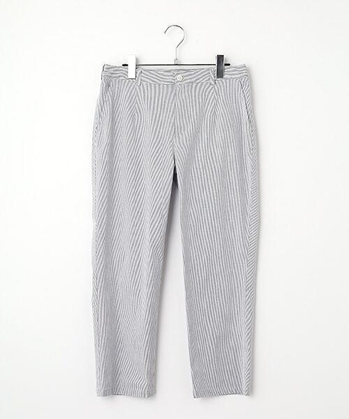 Mademoiselle NON NON / マドモアゼルノンノン その他パンツ | コードレーンストレッチ 8分丈パンツ（ネイビー）