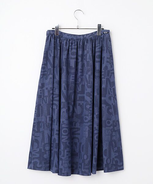 Mademoiselle NON NON / マドモアゼルノンノン デニムスカート | リヨセルデニム M・N LOGOプリントフレアースカート | 詳細3