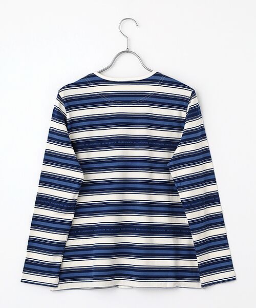 Mademoiselle NON NON / マドモアゼルノンノン カーディガン・ボレロ | 天竺ジャガードボーダーカーディガン | 詳細3