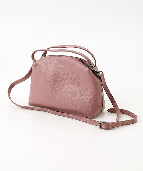 Mademoiselle NON NON / マドモアゼルノンノン ショルダーバッグ | <M.ROSE>エンメローズ レザーハンドバッグ（ピンク）