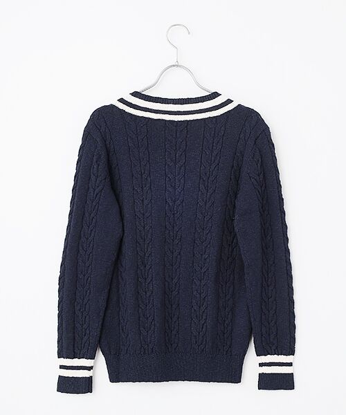 Mademoiselle NON NON / マドモアゼルノンノン ニット・セーター | COTTON VINTAGE天竺 クリケットセーター | 詳細4