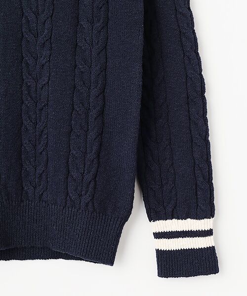 Mademoiselle NON NON / マドモアゼルノンノン ニット・セーター | COTTON VINTAGE天竺 クリケットセーター | 詳細6