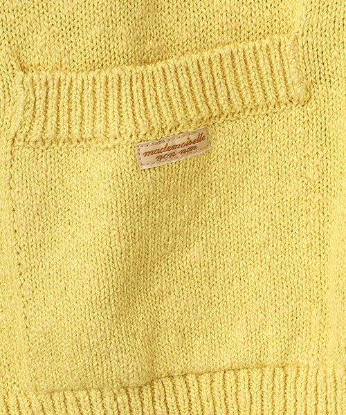 Mademoiselle NON NON / マドモアゼルノンノン ベスト | COTTON VINTAGE天竺 アーガイルモチーフ入りニットベスト | 詳細2