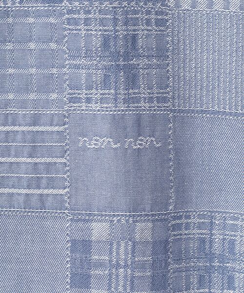 Mademoiselle NON NON / マドモアゼルノンノン シャツ・ブラウス | コットンダンガリージャガード 同色パッチワーク柄シャツ | 詳細7