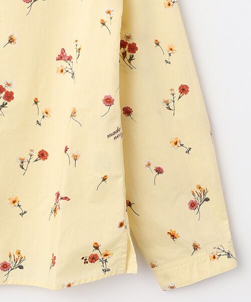 Mademoiselle NON NON / マドモアゼルノンノン シャツ・ブラウス | フラワープリント ノーカラーブラウス | 詳細4