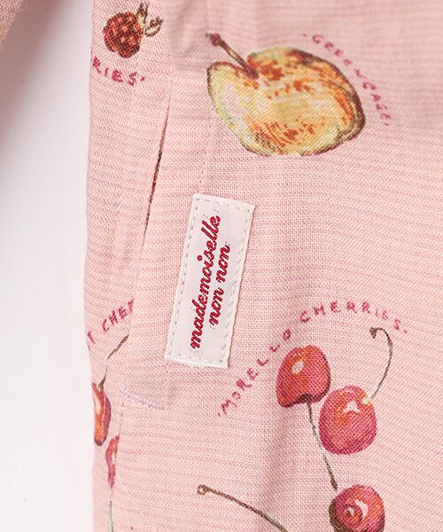 Mademoiselle NON NON / マドモアゼルノンノン シャツ・ブラウス | トップボーダー フルーツプリント柄シャツ | 詳細4