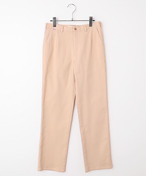 Mademoiselle NON NON / マドモアゼルノンノン その他パンツ | コンパクトカツラギストレッチ ノータックパンツ(ペーシュピンク)