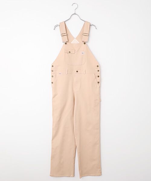 Mademoiselle NON NON / マドモアゼルノンノン サロペット・オールインワン | コンパクトカツラギストレッチオーバーオール（ペーシュピンク）