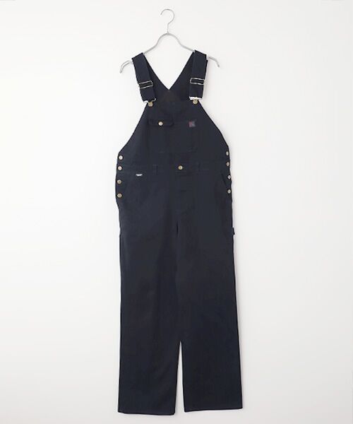 Mademoiselle NON NON / マドモアゼルノンノン サロペット・オールインワン | コンパクトカツラギストレッチオーバーオール（ネイビー）