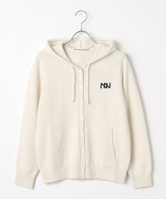 Mademoiselle NON NON / マドモアゼルノンノン パーカー | タスマニアウール天竺 フード付きニットパーカー