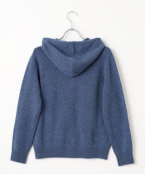 Mademoiselle NON NON / マドモアゼルノンノン パーカー | タスマニアウール天竺 フード付きニットパーカー | 詳細3