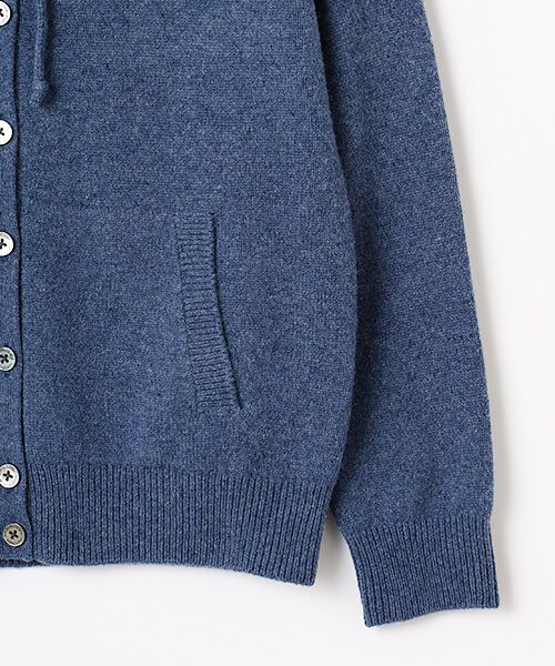 Mademoiselle NON NON / マドモアゼルノンノン パーカー | タスマニアウール天竺 フード付きニットパーカー | 詳細5